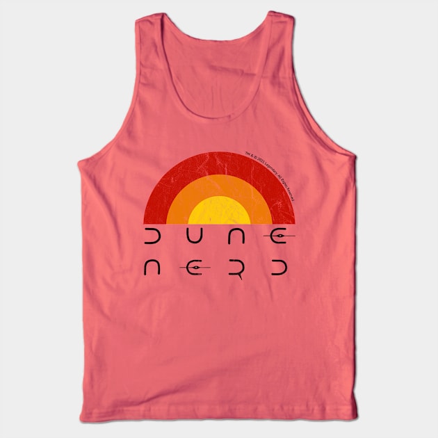 Retro Dune Nerd Sun Tank Top by Slightly Unhinged